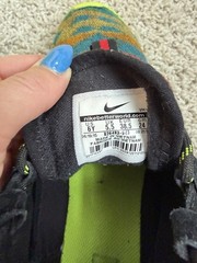 Nike Pendleton Multicolor Kids Athletic Sneakers 6Y Black Yellow 826493-943
