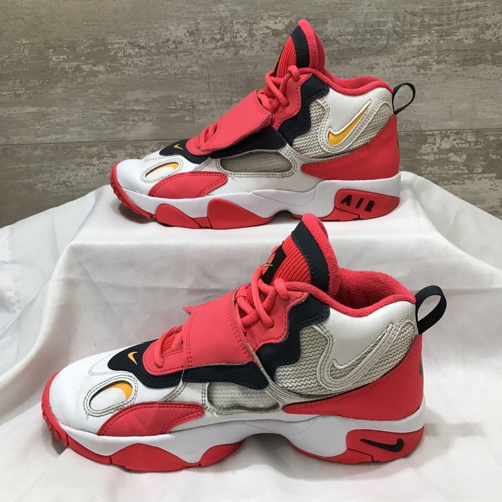 Nike Air Max Speed Turf GS BQ9632 White Pink Youth Size 7Y Swoosh Red Orbit