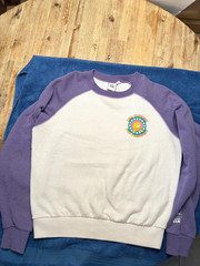 Vans The Simpsons Lisa for President Sweater Crewneck White/Purple Size XS