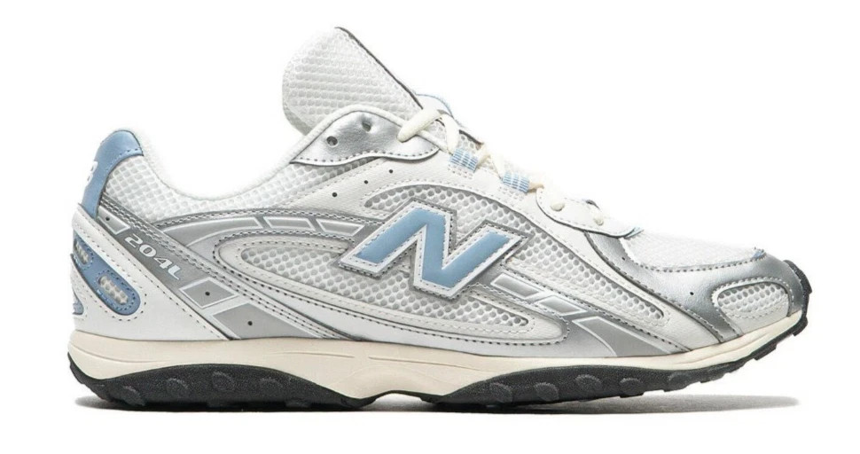 New Balance 204L Silver Metallic Sky Sneakers G204L3L2 Youth 6.5 Womens 8 NEW