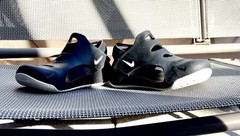 *EUC* Nike Sunray Protect 3 Black/White – Size 3Y – Youth-Kid Shoes-Hook & Loop