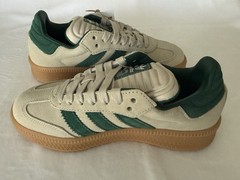 Adidas Samba XLG Putty Grey Collegiate Green. Size 4