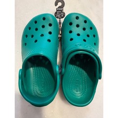 Crocs Classic Clog K Kids Size C10 Deep Green Roomy Fit 204536-3TJ Slip On Shoes