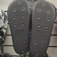 Minecraft Creeper Slide Sandals Unisex Kids US 3-4 Black/Green Slip On