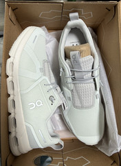 On Cloud Sky Unisex Kids Sneaker US 5.5Y EU 38 White/Gray Mesh Lace-Up