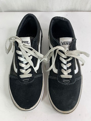 Vans Off The Wall Old Skool Black Low Top Skateboard Shoes Sneakers Youth Sz 6
