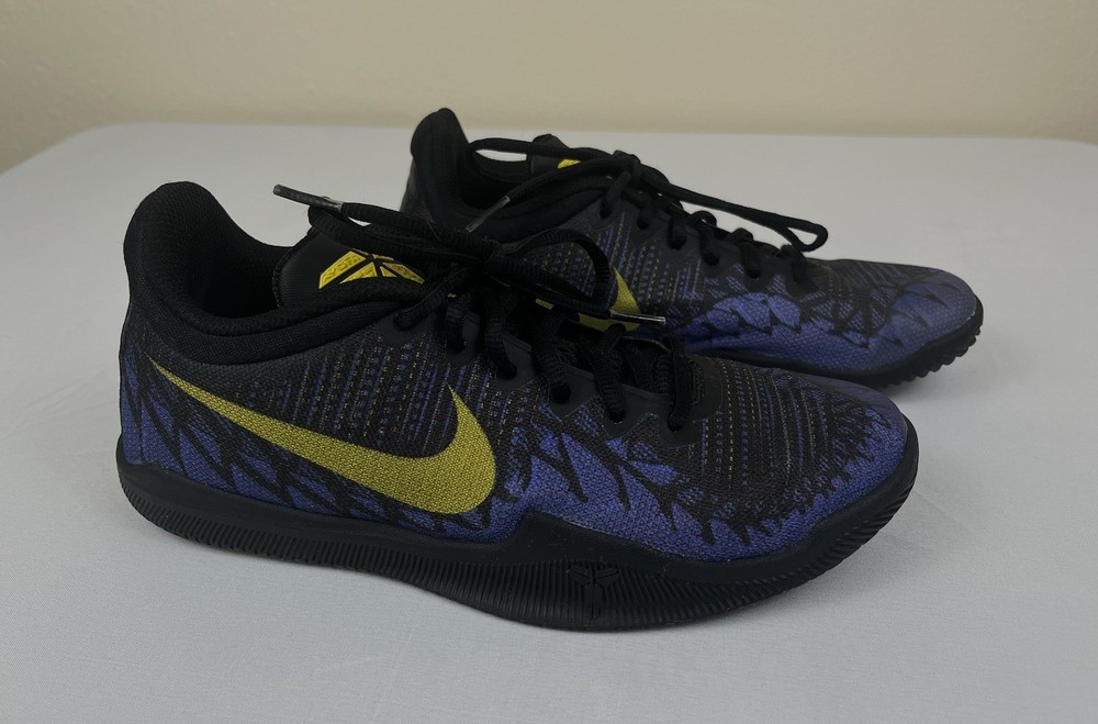 Nike Kobe Mamba Rage Black Purple Basketball Sneaker Shoes Youth 5.5Y 943808-024