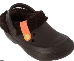 New Crocs 14462 Blitzen II Lined Clog (Toddler/ Little Kid) Espresso C8/9