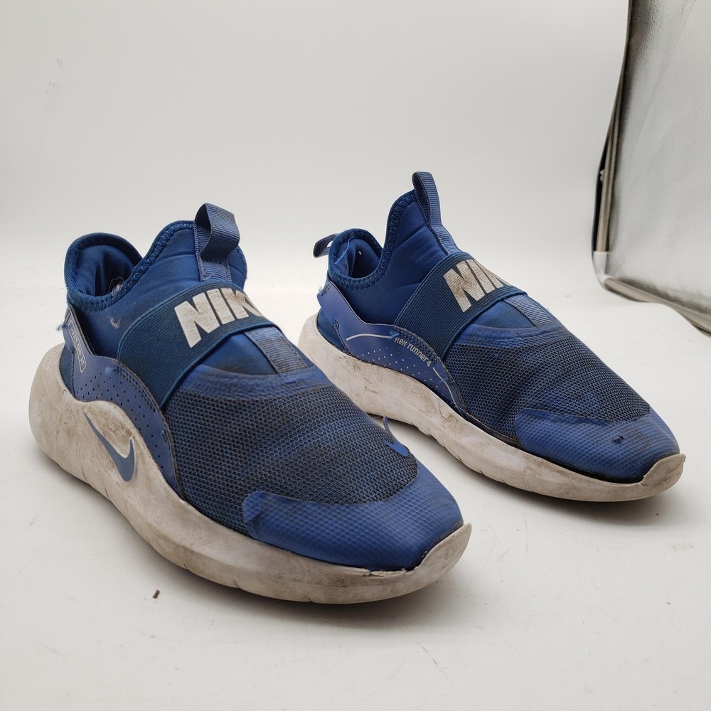 Nike Flex Runner Shoes Youth Size 5Y Blue Slip On Running Sneakers Athletic
