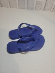 Havaianas Flip Flops Blue Childs Unisex Size 11/12C