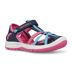 Merrell Kids‘ Dragonfly Sandal – Navy/ Turquoise/ Pink US 1