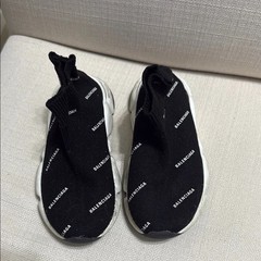 Balenciaga Speed Runner Size 9 Toddler Black White