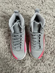 JORDAN 12 RETRO (GS) Size 7Y Womens 8.5 Shoes Sneaker WOLF GREY PINK 510815-060