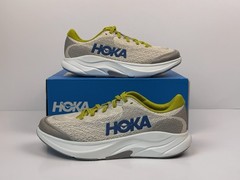 Hoka One One Rincon 4 Running Shoes Size 6 Big Kids White/Yellow 1168874 / BHCM