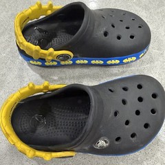 BATMAN CROCS DC Comics Sandals Clogs Black Toddler Size 6 Super Cute!!