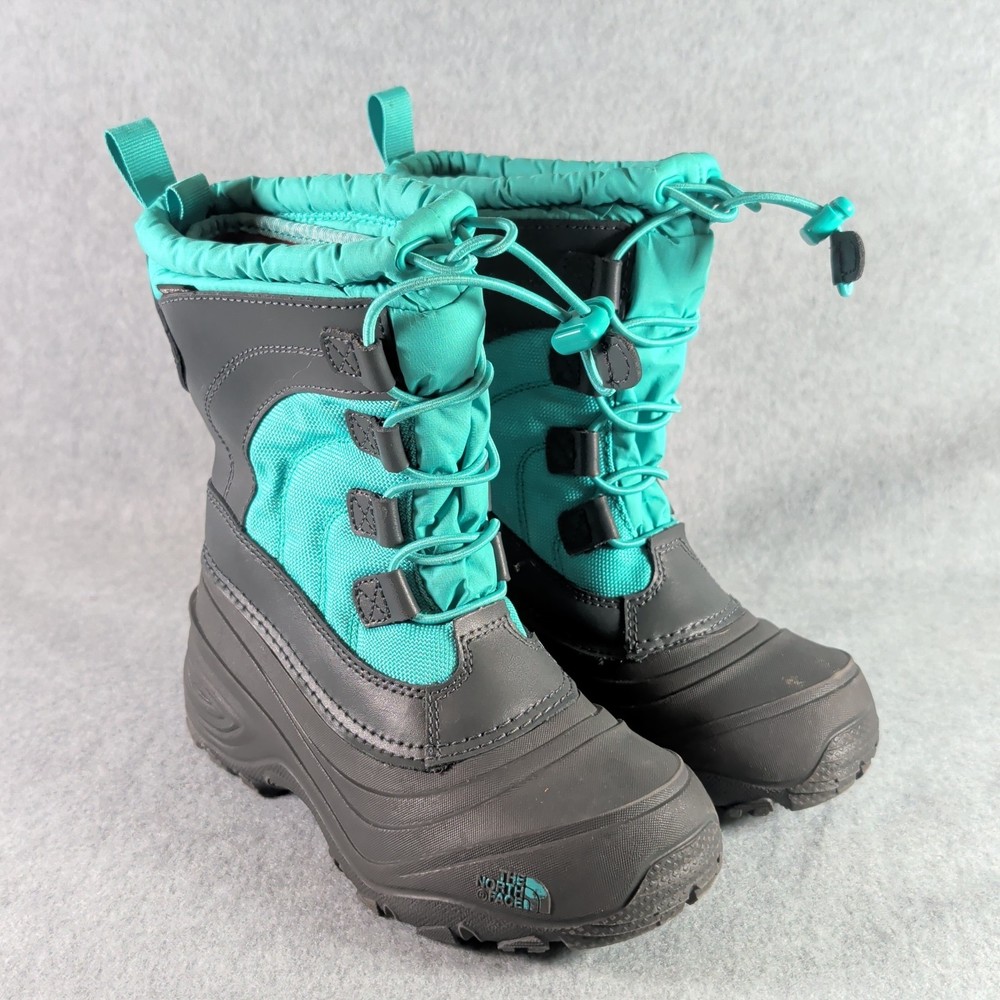 The North Face Alpenglow IV NF0A2T5P Winter Snow Boots Blue Kids US 1