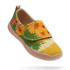 Kid Size UIN Slip On Shoes Canvas Comfortable Loafers „Van Gogh Sunflowers V5“