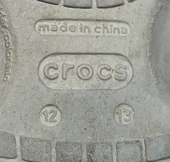 Crocs Batman Childrens Size C12-13 Gray GUC Sandals Clogs