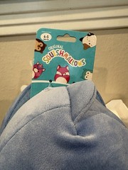 Original Squishmallow Samir the Whale Plush Slippers Kids Youth Size 4/5 NEW