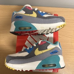 Nike Air Max 90 LTR (TD) DQ7762 001 Multi Color size 9c