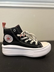 Converse Chuck Taylor All Star Move Platform High Black Pink Salt Girls Size 1