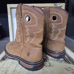 Size 7m Rocky Kids Old Town Pull On Boots 7″ Tan Youth Leather
