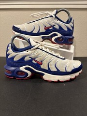 Nike Air Max Plus TN Red White Blue Athletic Sneaker CK0003-100 Youth Size 6Y