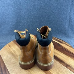Timberland Junior 6-Inch Premium Waterproof Boots Wheat Nubuck 12909 Size 4.5 M