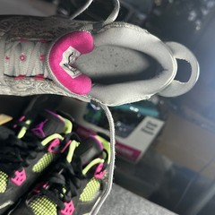 Jordan Dub Zero GS Wolf Grey Vivid Pink Laser Etched Kids Shoes 311057-004 5Y