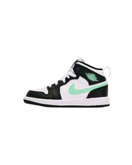 New Nike Jordan 1 Mid Green Glow Sneakers/Shoes Kids DQ8424-103 Size 13c