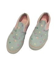 VANS Moons-Clovers-Unicrns-Horseshoes-Stars-Hearts Slip On Shoes Kids US 6.0