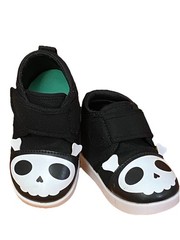Ikiki Squeaky Shoe Skull V1 Toddler Child Sz 6 On Off Squeaker AFO Compatible
