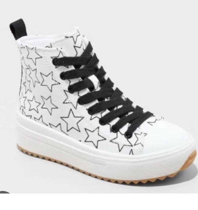Art Class Kids‘ Blakely High-Top Sneakers White Size 13 Girls