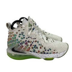 Nike LeBron 17 What The Shoes Youth Size 5Y Multicolor Knit Sneakers BQ5594-100