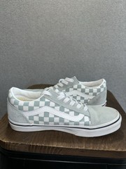 Vans Ward Old Skool Checkerboard Sneakers Youth 4 Teal White Low Top Lace Up