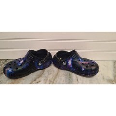 Crocs Kids Baya Lined Printed Clogs Galaxy Size C 11 NEW