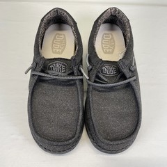 Hey Dude Wally Youth Basic Shoes Youth Size 2 Black Casual Slip On Comfort Flats