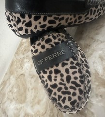 New Authentic GIANFRANCO FERRE Signature Unisex Loafers 30 ITALY, 12.5 USA