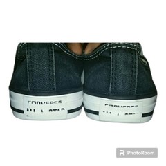 Distress black and white converse size 3 big kids or adults.. in good condition.
