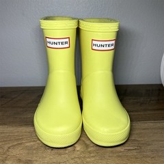 Hunter Original Kids First Classic Yellow Rubber Rain Boots US 5 EU 21