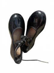 Black Kids Tap Dance Shoes Set Bundle Size 10M Dance Class