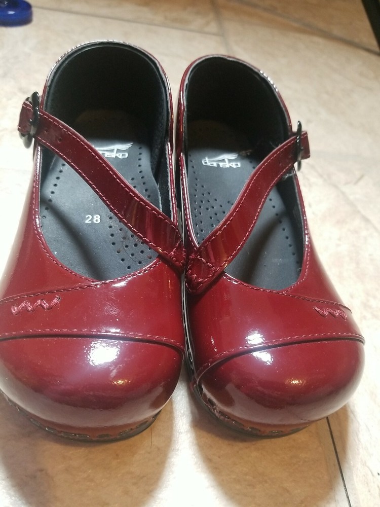 Dansko red Clog Girls Size 28