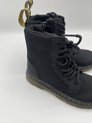 Dr. Martens Combat Boots Combs J Canvas Zip Up Size 13 Kids Uk 12 ( H 22)