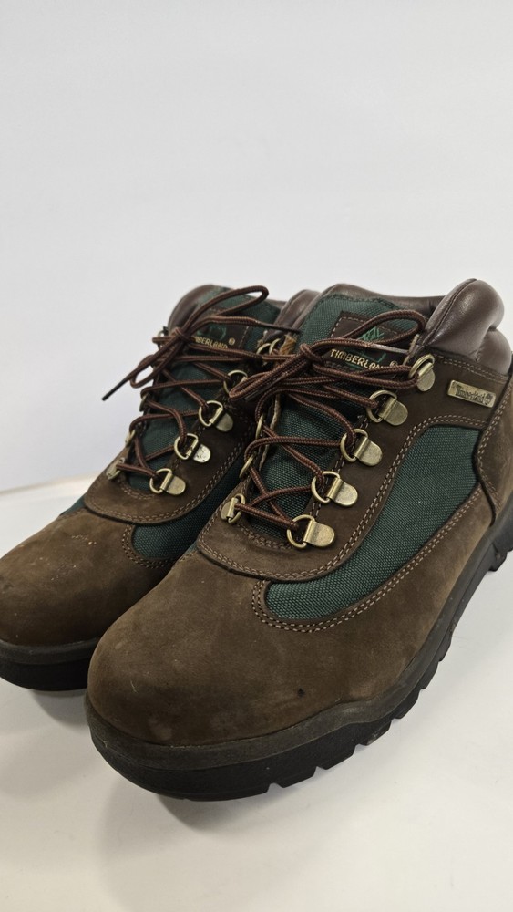 Timberland Junior Field Boots Sz 6.5 Brown Green Beef Broccoli 16937 Waterproof