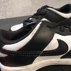 Nike Dunk Low Shoes Toddler Size 10C Black White Panda Sneakers CW1589-100