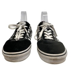 Vans Old Skool Black/White Suede Checkered Low Top Canvas Sneakers Youth 6