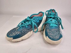Adidas D.O.N Mitchell Issue 4 J Green Blue White Big Kid’s sz 5.5 Womens Size 7