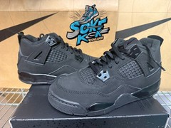 PS JORDAN 4 RETRO BLACK CAT AJ4 BLACK/BLACK-LT GRAPHITE IB4388-010 B-grade