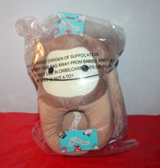 Squishmallows Plush Slippers Benny the Bigfoot Youth Kids Shoe Size 6-7 *NWT*