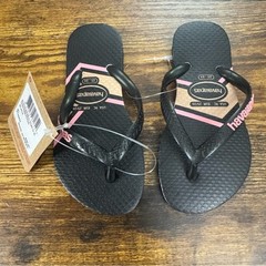 Havaianas Slim Print Zig Zag Thongs-Size: 9C (2-3yrs) NWT